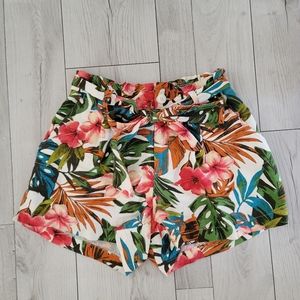 Tropical print short